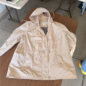 Charter Club Tan Hooded Anorak Jacket